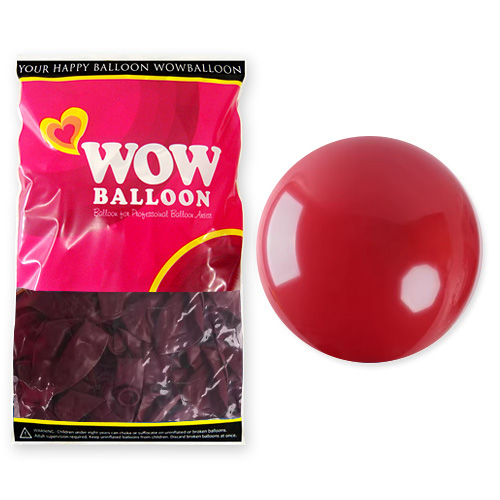 와우벌룬 30센티 브라운레드(50개)