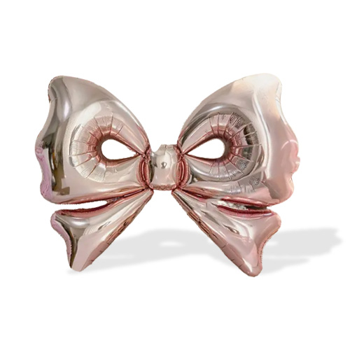 앤즐리 리본 은박풍선(로즈골드)