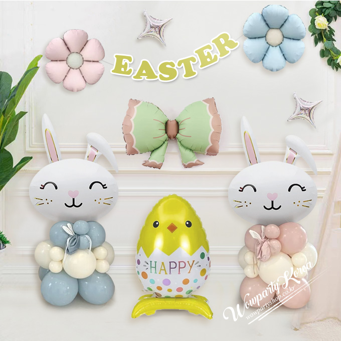 부활절 토끼 이스터 가랜드 세트