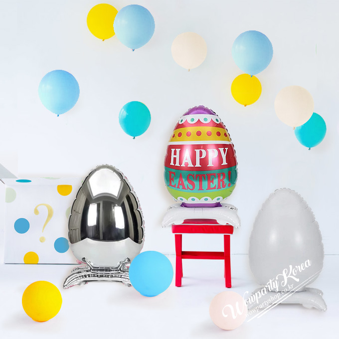 부활절 스탠딩 에그 풍선세트(블루)