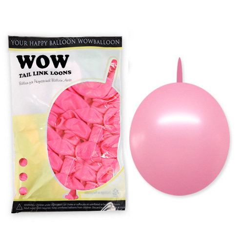 와우링커룬 6인치 STD 핑크 (50개)