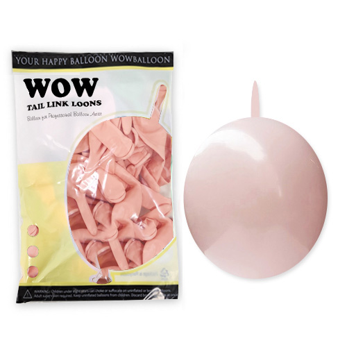 와우링커룬 12인치 마카롱 피치 (50개)