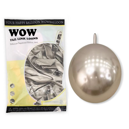 와우링커룬 6인치 크롬 샴페인 골드 (50개)