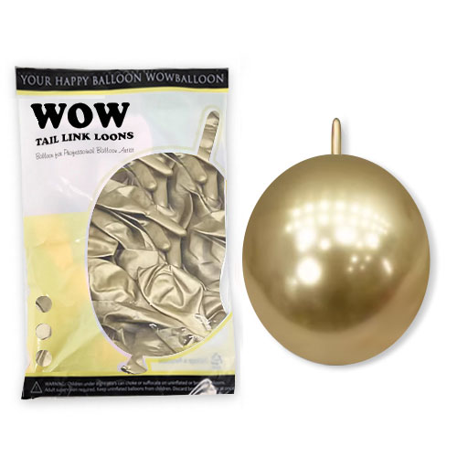 와우링커룬 6인치 크롬 골드 (50개)