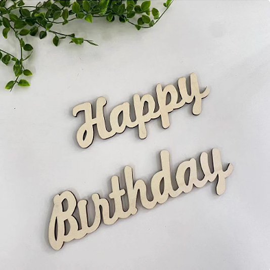 happy birthday 우드 가랜드