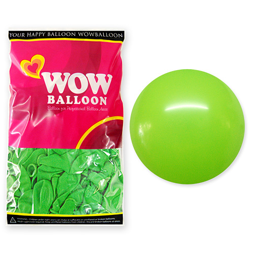 와우벌룬 13센티 파스텔라임그린 (100개)
