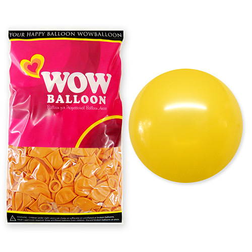 와우벌룬 30센티 파스텔레몬 (100개)