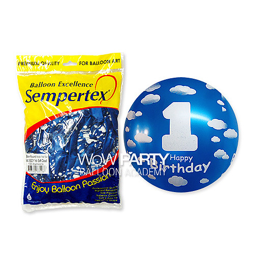 셈퍼텍스30센치 1stCloud(펄블루화이트) 100개