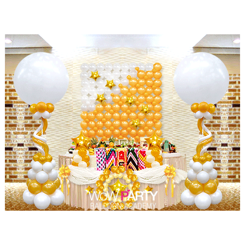 11/12(월) 오후7시 백찬희샘의 풍선카리스마《골드럭셔리데코》어떻게 만들었을까요