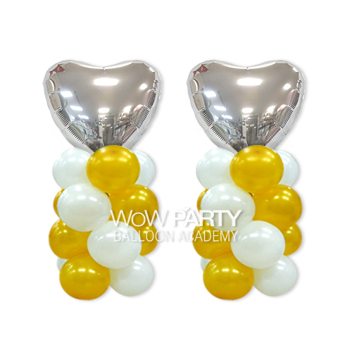 은박하트 미니기둥