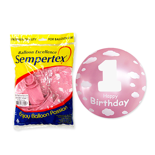 셈퍼텍스91센티1stBirthday(버블검핑크)1개