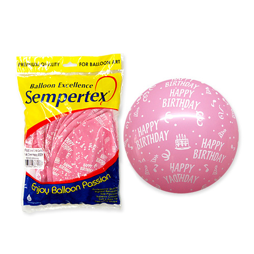 셈퍼텍스91센티HappyBirthday(버블검핑크)1개