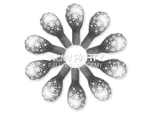 30센치SnowFlakes(실버)10개