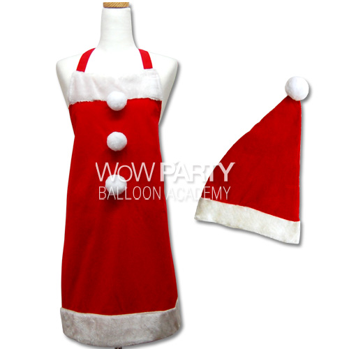산타앞치마 모자세트