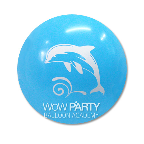 30센티물보라돌고래라이트블루10개(양면인쇄)