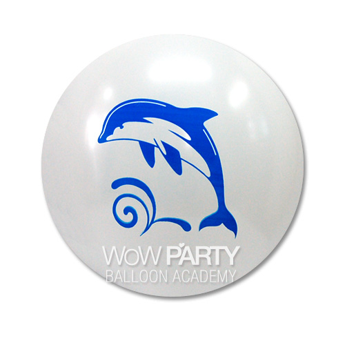 30센티물보라돌고래화이트10개(양면인쇄)