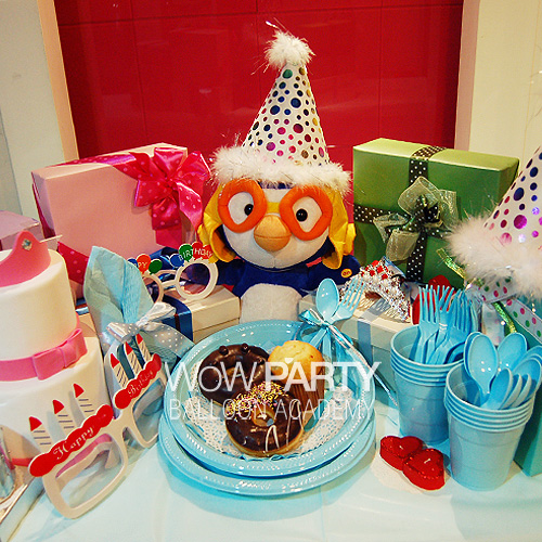 PVC칼라테이블세트(라이트블루)中