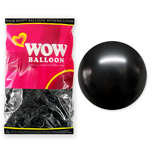 와우벌룬 13센티 펄블랙 (50개)