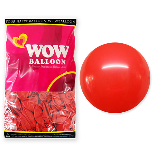 와우벌룬 30센티 기본레드 (50개)