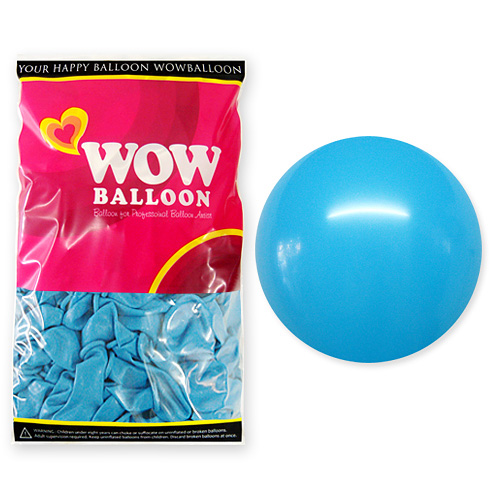 와우벌룬 30센티 기본라이트블루 (50개)