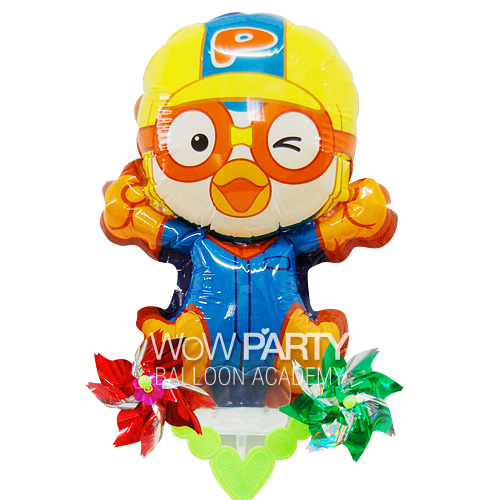 캐릭터바람개비풍선(뽀로로)1개