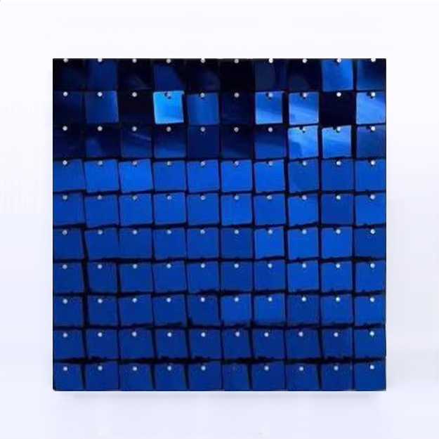 사각 스팽글 백드롭 패널(블루)1개