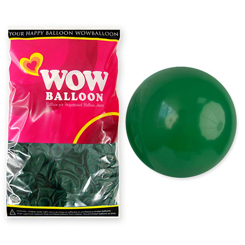 와우벌룬 13센티 크리스마스그린 (100개)