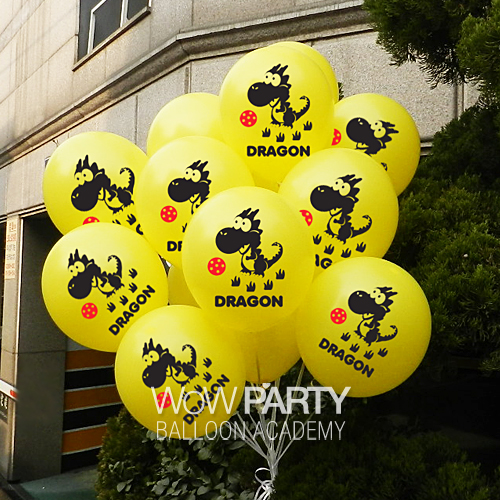 여의주용 헬륨풍선30개(옐로우)택배발송