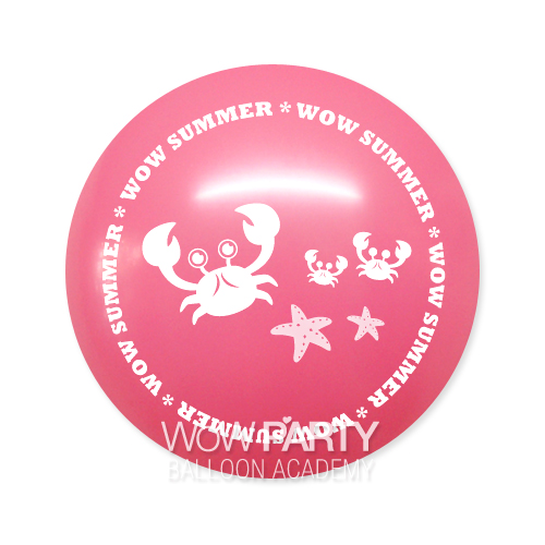 30센티 꽃게풍선 10개(로즈)