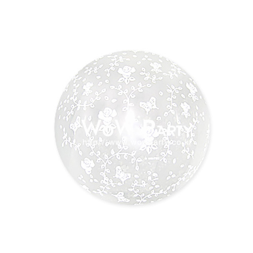 45센치 꽃인쇄 클리어