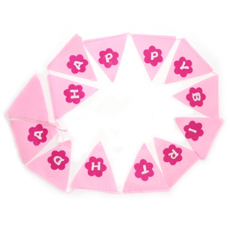 펠트생일베너(핑크)