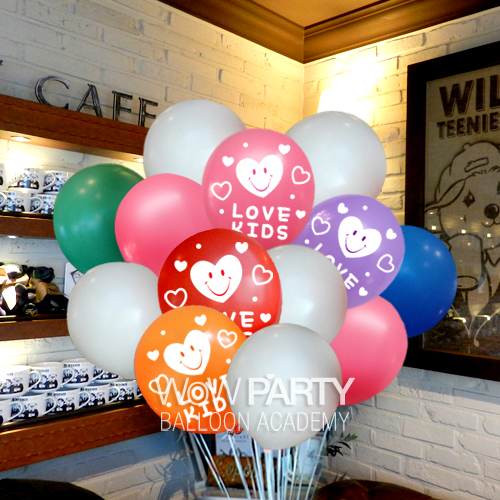 러브키즈 (레드/로즈/라벤다/오렌지/블루/그린/6색혼합 15개/베이스15개)헬륨세트 30개 (레드/로즈/라벤다/오렌지/블루/그린/6색혼합 20개/베이스30개) 50개 색상랜덤 택배발송