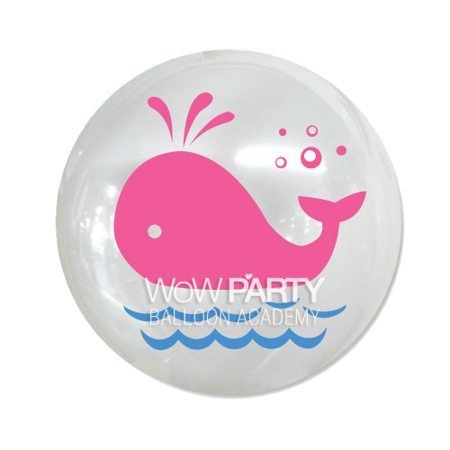 30센티 물결돌고래10개 클리어 (로즈)