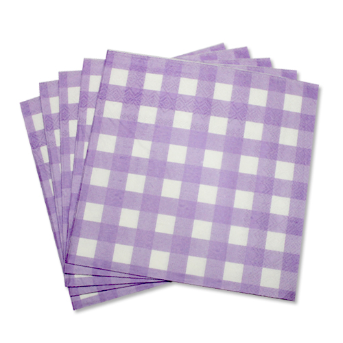 라일락체크냅킨