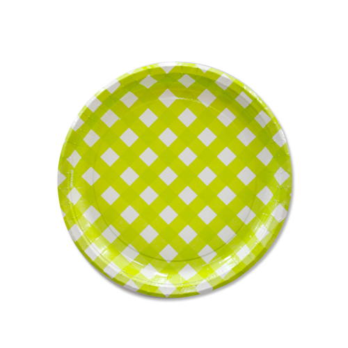 라임체크접시 7인치