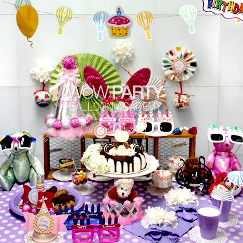 파티테이블세트(라일락도트1)