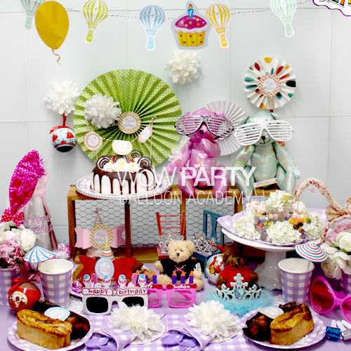 파티테이블세트(라일락체크2)