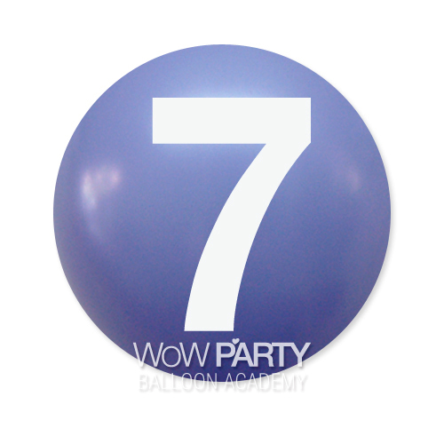 와우30센티 숫자-7(라일락)10개