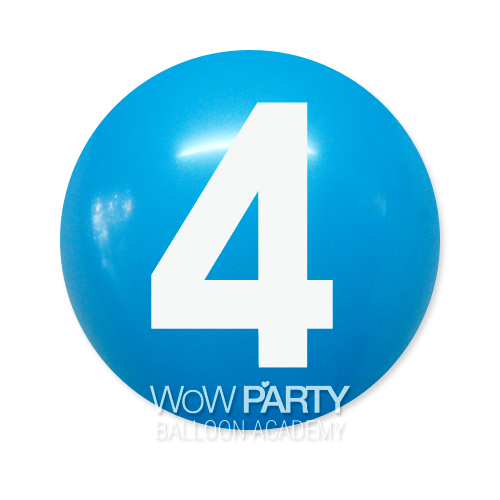 와우30센티 숫자-4(라이트블루)10개