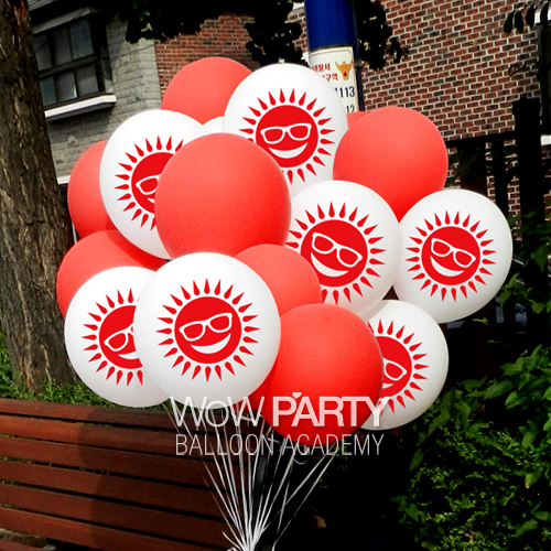 태양헬륨세트 (레드인쇄)15개/베이스15개)/ 헬륨풍선 30개 (레드인쇄) 20개/베이스30개) 50개
