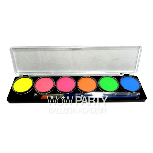 JX 워터베이스6색 10g 형광 (페이스페인팅 수성물감)