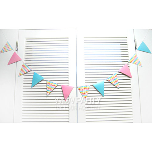 페이퍼삼각가랜드(트로피칼웨이브)-품절