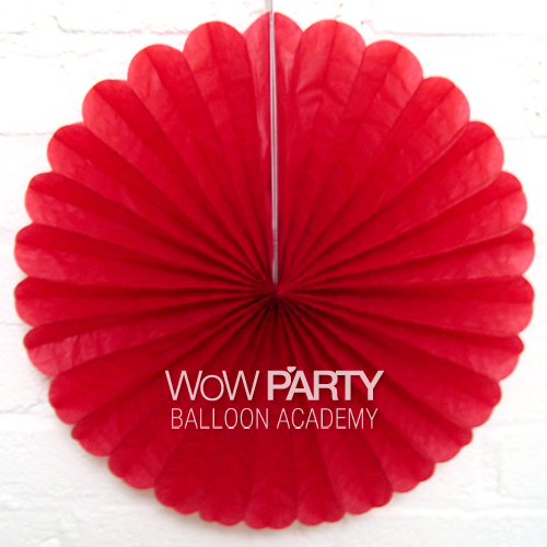 페이퍼팬(기본)_레드 25cm