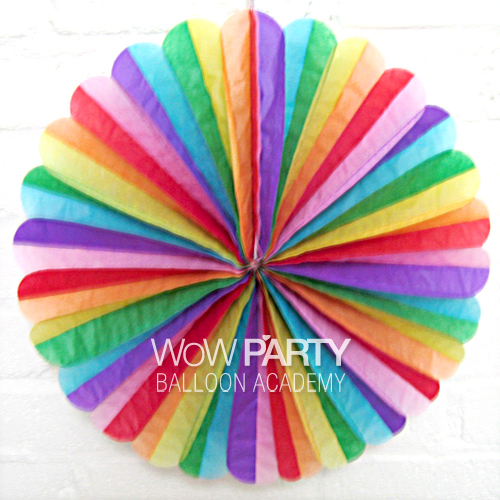 페이퍼팬(기본)_레인보우25cm