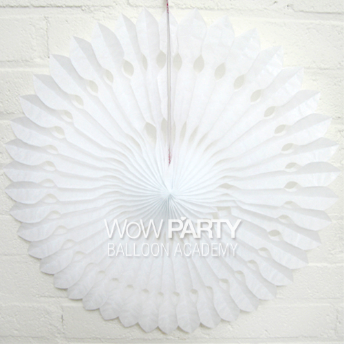 페이퍼팬(펀칭)_화이트45cm