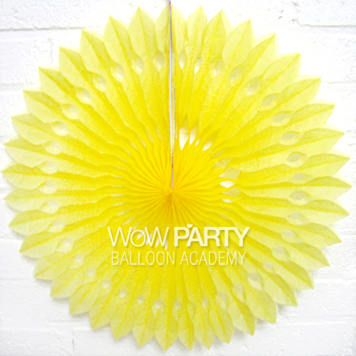 페이퍼팬(펀칭)_옐로우45cm