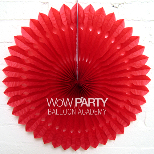 페이퍼팬(펀칭)_레드45cm