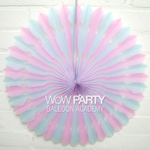 페이퍼팬(펀칭)_핑크앤블루45cm