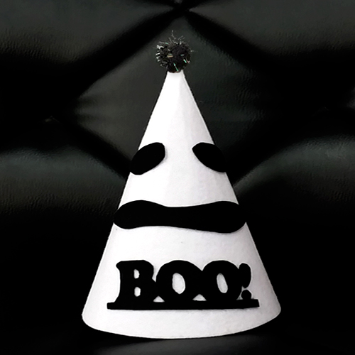 할로윈 BOO유령(화이트) 펠트고깔