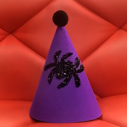 할로윈 블랙거미(퍼플) 펠트고깔